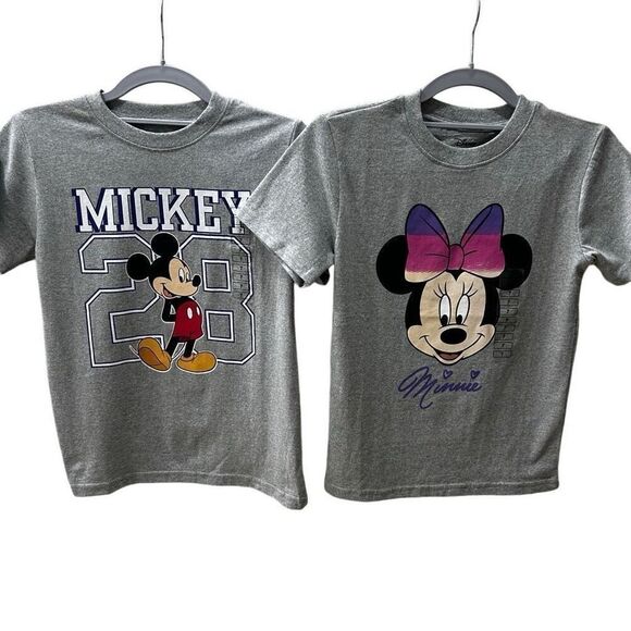 Lot Of 2 NWT Disney Mickey Mouse & Minnie Mouse Official T-shirts Kids Size 5/6 - Picture 6 of 11
